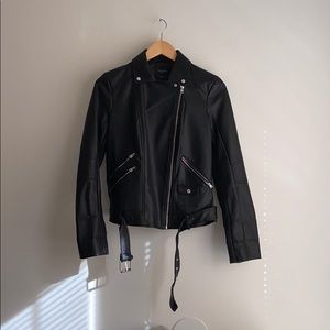 Zara faux leather jacket